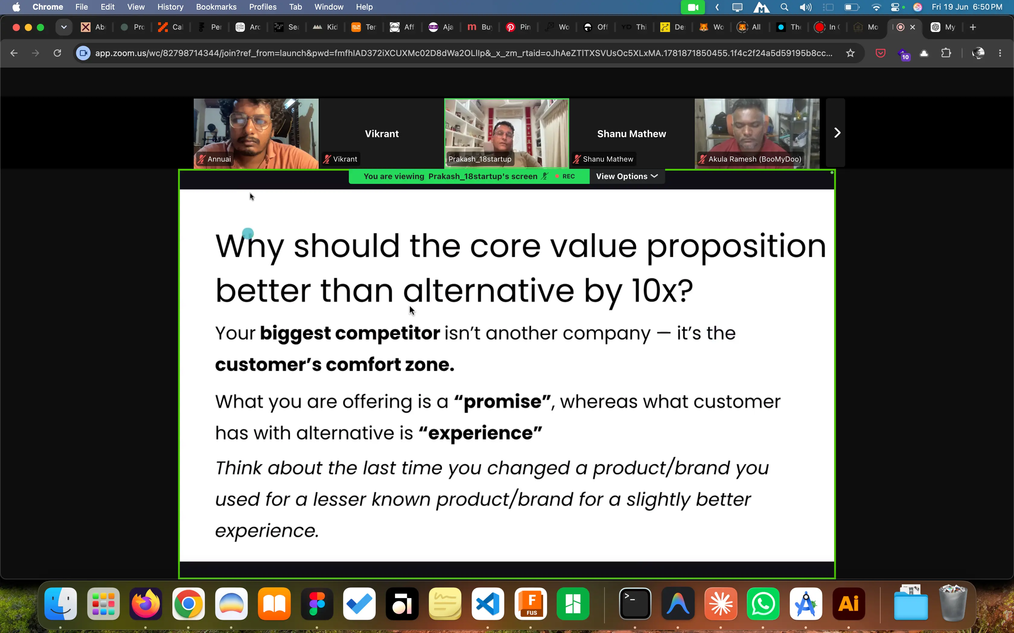 Scoring core value proposition